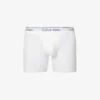 Calvin Klein Logo-waistband Stretch-cotton Boxers -Gentlemen Style Shop R04117797 WHITE M