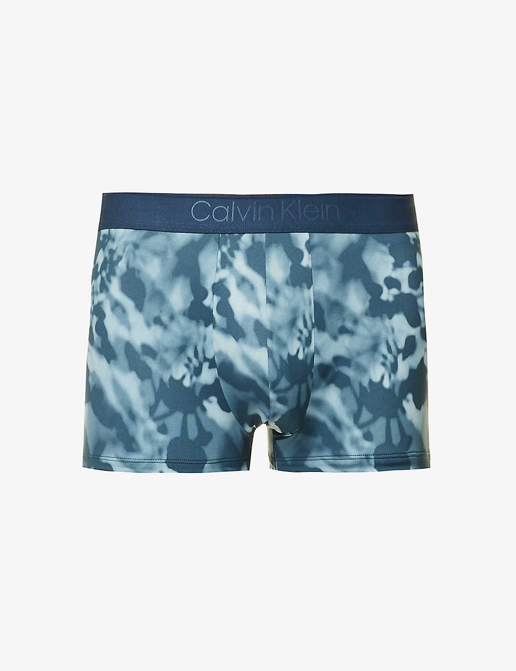Calvin Klein Abstract-print Stretch-jersey Trunks 3 Calvin Klein Abstract-print Stretch-jersey Trunks