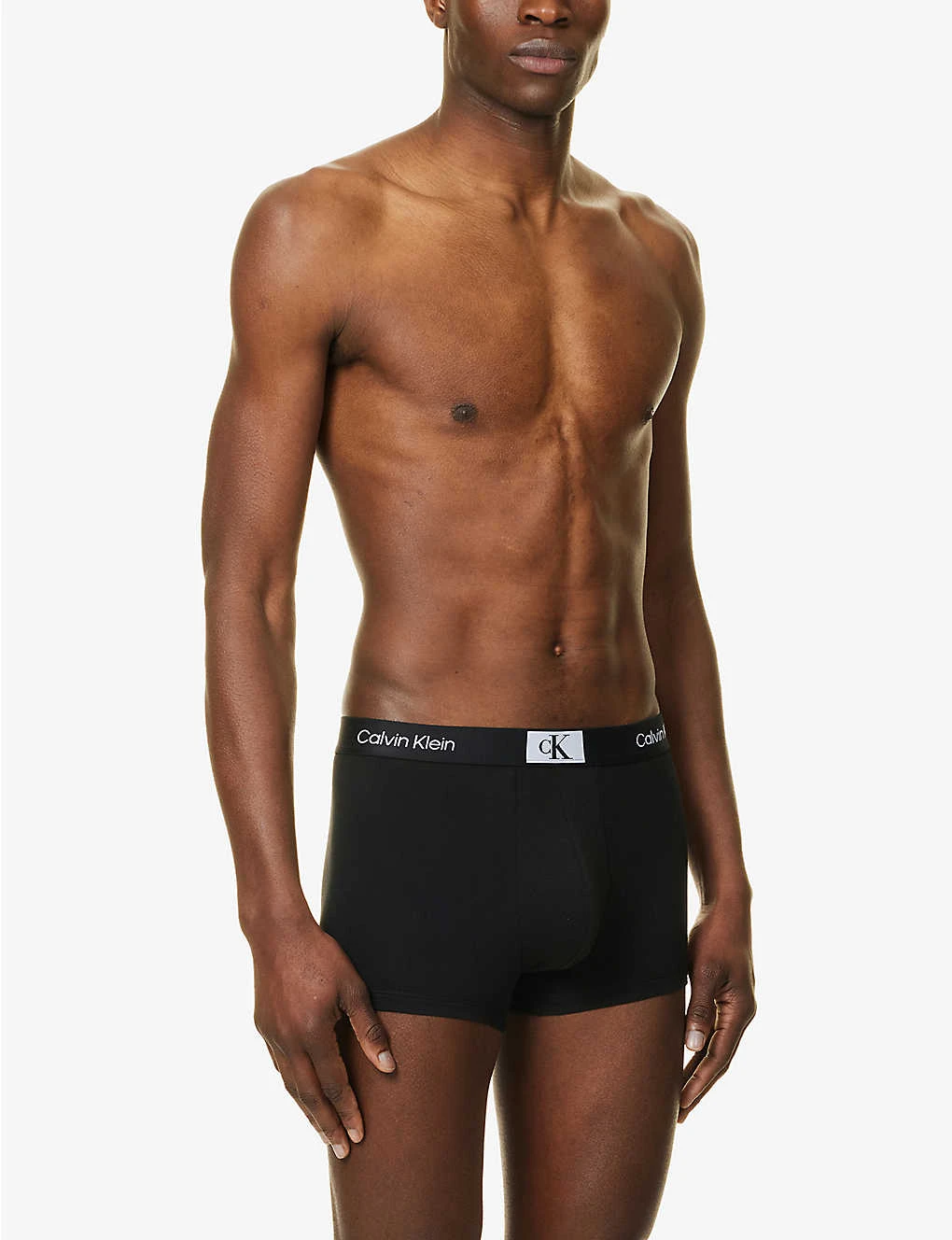 Calvin Klein Logo-waistband Pack Of Three Stretch-recycled Cotton-blend Trunks 4 Calvin Klein Logo-waistband Pack Of Three Stretch-recycled Cotton-blend Trunks - Image 2