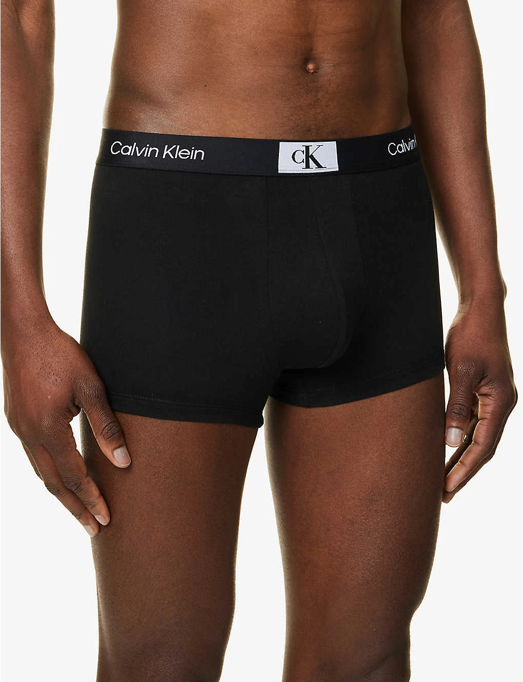 Calvin Klein Logo-waistband Pack Of Three Stretch-recycled Cotton-blend Trunks 6 Calvin Klein Logo-waistband Pack Of Three Stretch-recycled Cotton-blend Trunks - Image 4