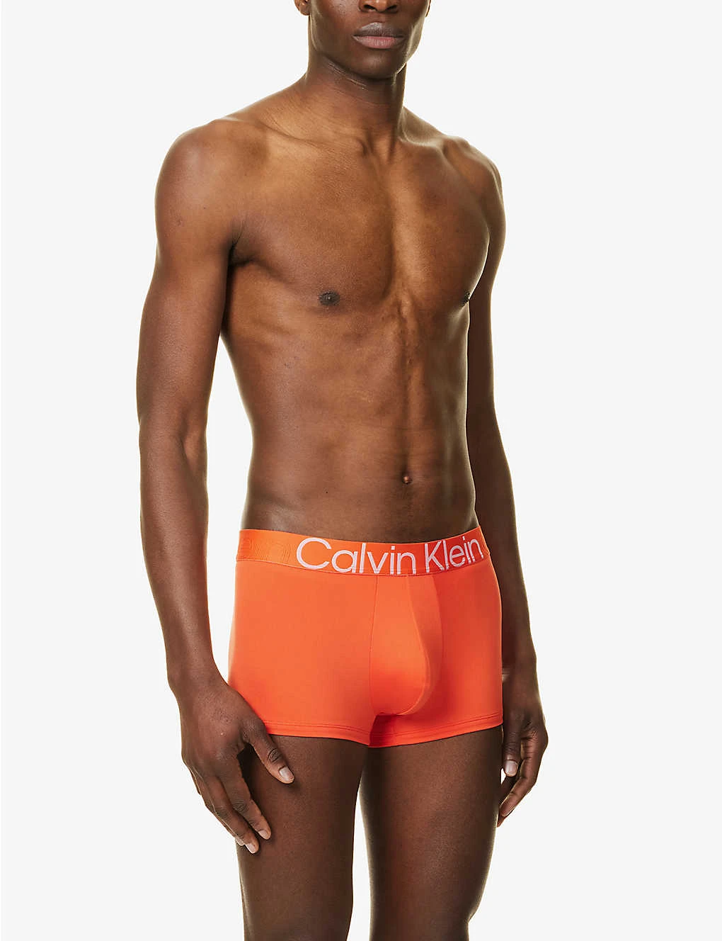 Calvin Klein Logo-waistband Low-rise Stretch-recycled Polyester Trunks 4 Calvin Klein Logo-waistband Low-rise Stretch-recycled Polyester Trunks - Image 2