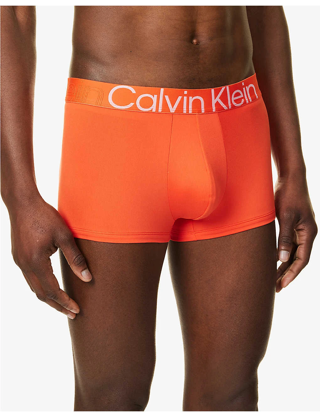 Calvin Klein Logo-waistband Low-rise Stretch-recycled Polyester Trunks 6 Calvin Klein Logo-waistband Low-rise Stretch-recycled Polyester Trunks - Image 4