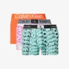 Calvin Klein Logo-waistband Low-rise Stretch-recycled Polyester Trunks -Gentlemen Style Shop R04117813 FIESTA M