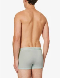 Calvin Klein Branded-waistband Mid-rise Pack Of Three Stretch-cotton And Recycled-polyester Trunks -Gentlemen Style Shop R04117819 MULTI ALT02
