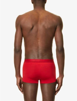 Calvin Klein Logo-waistband Low-rise Stretch-jersey Trunks 8 Calvin Klein Logo-waistband Low-rise Stretch-jersey Trunks -Gentlemen Style Shop R04117825 FUSCHIA ALT02