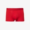 Calvin Klein Logo-waistband Low-rise Stretch-jersey Trunks 2 Calvin Klein Logo-waistband Low-rise Stretch-jersey Trunks -Gentlemen Style Shop R04117825 FUSCHIA M