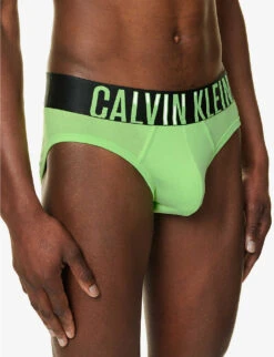 Calvin Klein Branded-waistband Regular-fit Pack Of Two Stretch-cotton Briefs -Gentlemen Style Shop R04117828 MULTI ALT03