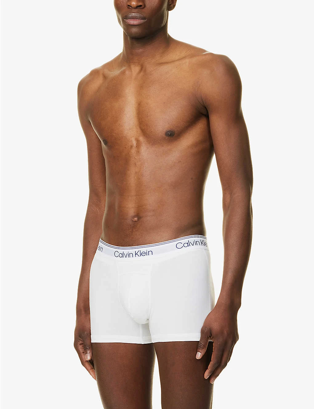 Calvin Klein Logo-waistband Stretch-cotton Trunks 4 Calvin Klein Logo-waistband Stretch-cotton Trunks - Image 2
