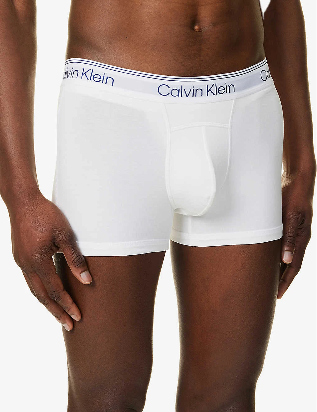 Calvin Klein Logo-waistband Stretch-cotton Trunks 6 Calvin Klein Logo-waistband Stretch-cotton Trunks - Image 4