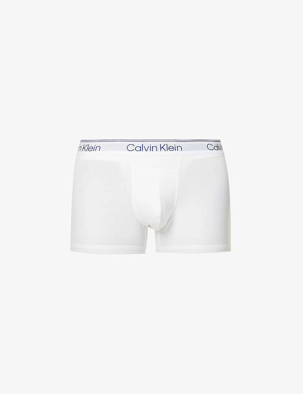 Calvin Klein Logo-waistband Stretch-cotton Trunks 3 Calvin Klein Logo-waistband Stretch-cotton Trunks
