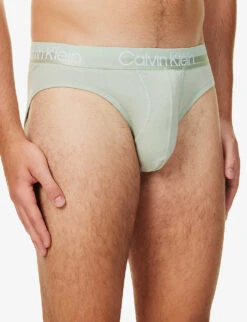 Calvin Klein Pack Of Three Logo-waistband Regular-fit Cotton-blend Briefs 11 Calvin Klein Pack Of Three Logo-waistband Regular-fit Cotton-blend Briefs -Gentlemen Style Shop R04117847 MULTI ALT04