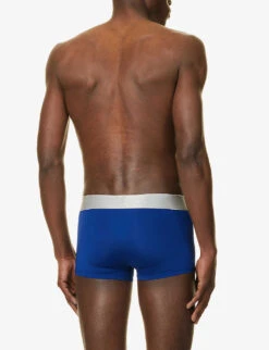 Calvin Klein Logo-waistband Pack Of Three Stretch-jersey Trunks -Gentlemen Style Shop R04117857 MULTI ALT02