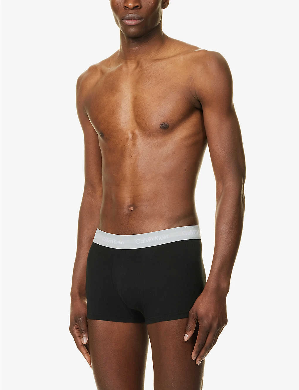 Calvin Klein Logo-waistband Low-rise Pack Of Three Stretch-cotton Trunks 4 Calvin Klein Logo-waistband Low-rise Pack Of Three Stretch-cotton Trunks - Image 2