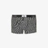 Calvin Klein Monogram-print Stretch-recycled Cotton-blend Trunks 2 Calvin Klein Monogram-print Stretch-recycled Cotton-blend Trunks -Gentlemen Style Shop R04117861 MULTI M