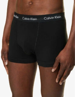 Calvin Klein Logo-print Stretch-cotton Trunks -Gentlemen Style Shop R04117866 MULTI ALT03