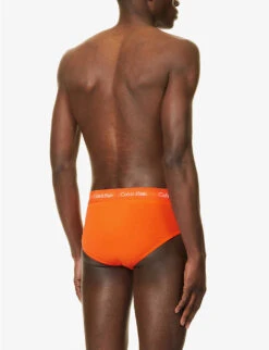 Calvin Klein Logo-print Stretch-cotton Briefs -Gentlemen Style Shop R04117870 MULTI ALT02