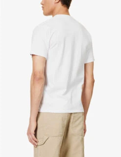 Camouflage-print Regular-fit Cotton-jersey T-shirt -Gentlemen Style Shop R04118319 WHITEPINK ALT03