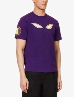 Graphic-print Regular-fit Cotton-jersey T-shirt 9 Graphic-print Regular-fit Cotton-jersey T-shirt -Gentlemen Style Shop R04118334 PURPLE ALT02