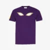 Graphic-print Regular-fit Cotton-jersey T-shirt -Gentlemen Style Shop R04118334 PURPLE M