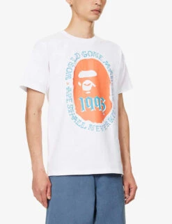 Ape Head 1993 Logo-print Cotton-jersey T-shirt 9 Ape Head 1993 Logo-print Cotton-jersey T-shirt -Gentlemen Style Shop R04118344 WHITE ALT02