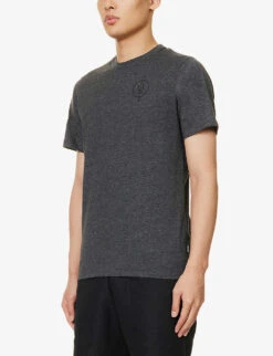 Vader Logo-print Cotton-blend T-shirt -Gentlemen Style Shop R04119469 CHARCOALGREY ALT02