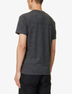 Vader Logo-print Cotton-blend T-shirt -Gentlemen Style Shop R04119469 CHARCOALGREY ALT03