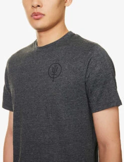 Vader Logo-print Cotton-blend T-shirt -Gentlemen Style Shop R04119469 CHARCOALGREY ALT04
