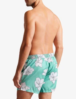Ted Baker Ampbell Floral-print Recycled-polyester Swim Shorts -Gentlemen Style Shop R04122394 MINT ALT03