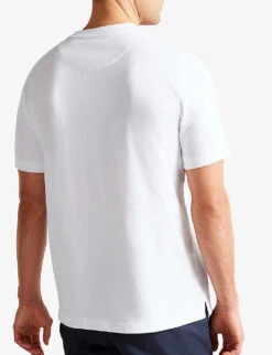 Ted Baker Farow Graphic Logo-print Organic-cotton T-shirt 9 Ted Baker Farow Graphic Logo-print Organic-cotton T-shirt -Gentlemen Style Shop R04122497 WHITE ALT03
