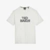 Ted Baker Kenedy Logo-print Cotton-jersey T-shirt -Gentlemen Style Shop R04122498 WHITE M