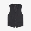 THE KOOPLES Striped Stretch-wool Waistcoat -Gentlemen Style Shop R04127968 BLA02 M
