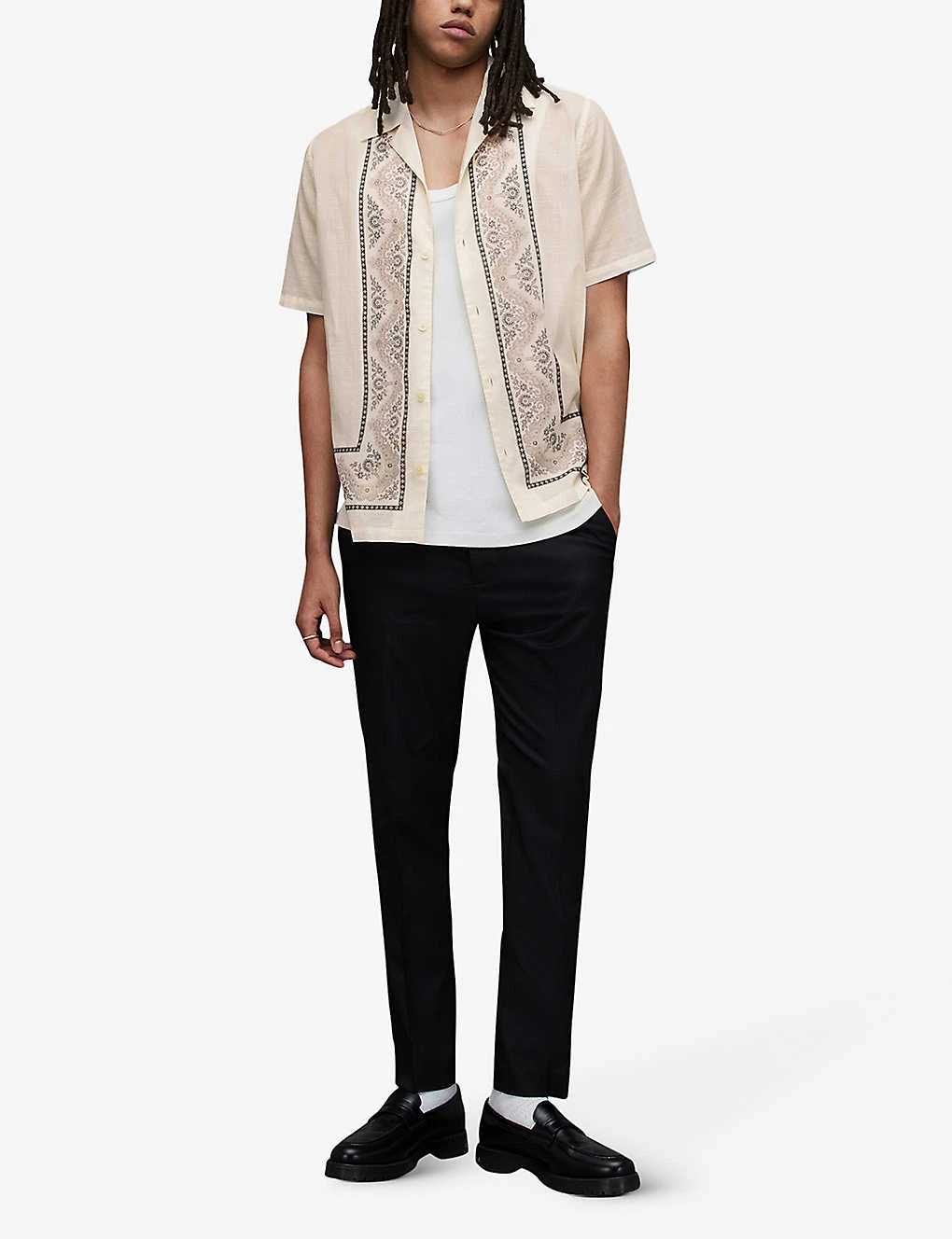 AllSaints Frontiere Bandana-print Relaxed-fit Cotton Shirt 4 AllSaints Frontiere Bandana-print Relaxed-fit Cotton Shirt - Image 2