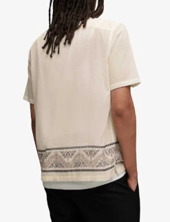 AllSaints Frontiere Bandana-print Relaxed-fit Cotton Shirt 10 AllSaints Frontiere Bandana-print Relaxed-fit Cotton Shirt -Gentlemen Style Shop R04131363 ECRU ALT03