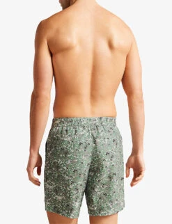 Ted Baker Kita Floral Camouflage-print Recycled-polyester Swim Shorts -Gentlemen Style Shop R04132394 KHAKI ALT03