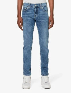 True Religion Ultra Skinny Tapered-leg Slim-fit Stretch-denim Jeans -Gentlemen Style Shop R04134919 MOUNTAINLAURELMEDIUM ALT02