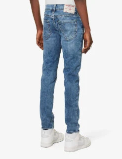 True Religion Ultra Skinny Tapered-leg Slim-fit Stretch-denim Jeans -Gentlemen Style Shop R04134919 MOUNTAINLAURELMEDIUM ALT03