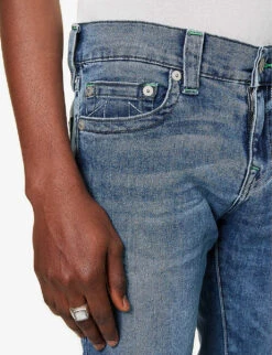 True Religion Ultra Skinny Tapered-leg Slim-fit Stretch-denim Jeans -Gentlemen Style Shop R04134919 MOUNTAINLAURELMEDIUM ALT05