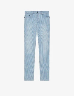 THE KOOPLES Stripe-print Slim-fit Jeans