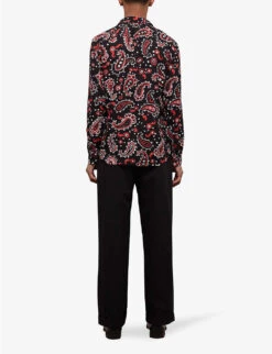 THE KOOPLES Paisley-print Relaxed-fit Woven Shirt 10 THE KOOPLES Paisley-print Relaxed-fit Woven Shirt -Gentlemen Style Shop R04137037 BLA26 ALT03