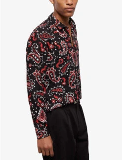 THE KOOPLES Paisley-print Relaxed-fit Woven Shirt 11 THE KOOPLES Paisley-print Relaxed-fit Woven Shirt -Gentlemen Style Shop R04137037 BLA26 ALT04