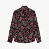 THE KOOPLES Paisley-print Relaxed-fit Woven Shirt -Gentlemen Style Shop R04137037 BLA26 M