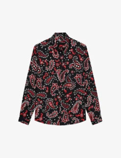 THE KOOPLES Paisley-print Relaxed-fit Woven Shirt