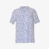 Goodman Graphic-print Relaxed-fit Woven Shirt 1 Goodman Graphic-print Relaxed-fit Woven Shirt -Gentlemen Style Shop R04138011 BLUE M