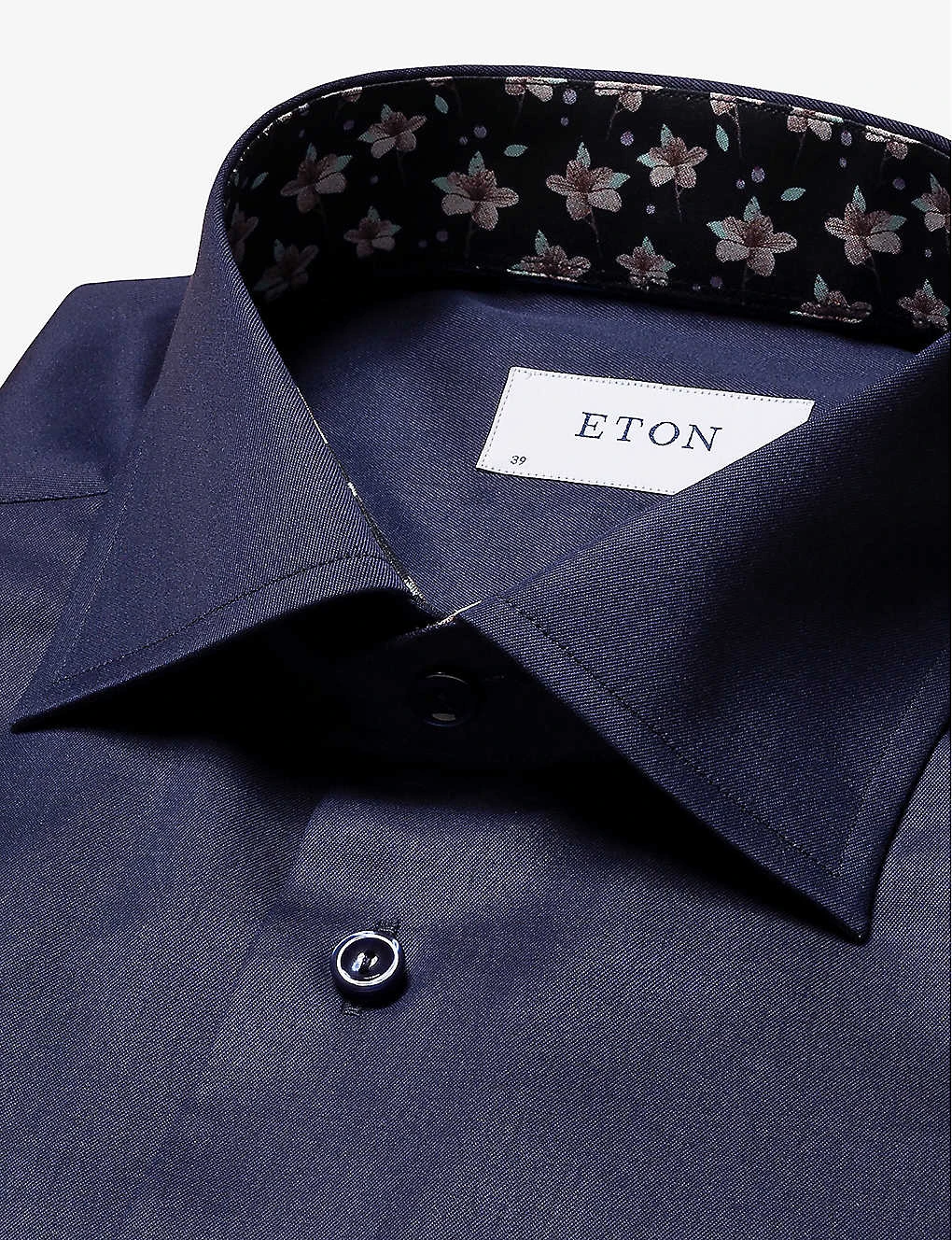 ETON Floral-pattern Slim-fit Organic Cotton-twill Shirt 8 ETON Floral-pattern Slim-fit Organic Cotton-twill Shirt - Image 6