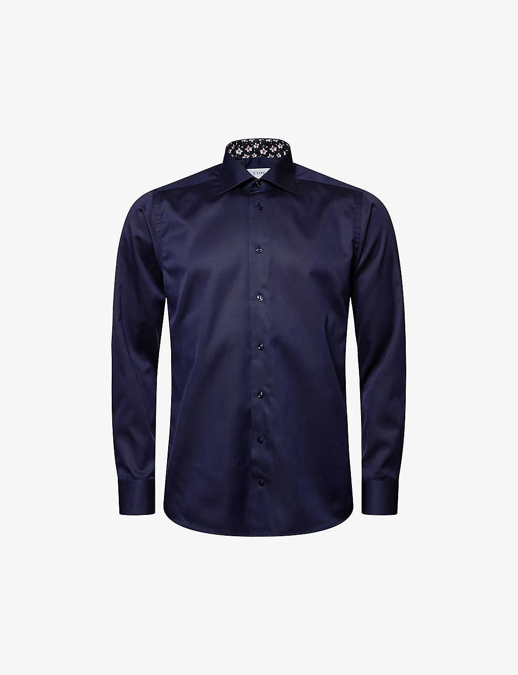 ETON Floral-pattern Slim-fit Organic Cotton-twill Shirt 3 ETON Floral-pattern Slim-fit Organic Cotton-twill Shirt