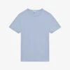 Reiss Melrose Short-sleeve Regular-fit Cotton T-shirt 2 Reiss Melrose Short-sleeve Regular-fit Cotton T-shirt -Gentlemen Style Shop R04139943 SOFTBLUE M