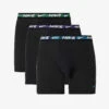 Nike Logo-waistband Pack Of Three Stretch-recycled Polyester Boxers -Gentlemen Style Shop R04140809 BLKBLUEFREY M