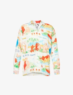 Faraway Places Graphic-print Regular-fit Woven Shirt