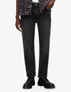 AllSaints Curtis Regular-fit Straight-leg Jeans 9 AllSaints Curtis Regular-fit Straight-leg Jeans -Gentlemen Style Shop R04141897 WASHEDBLACK ALT02