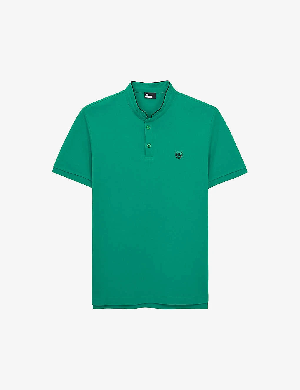 THE KOOPLES Logo-embroidered Stand-collar Cotton-piqué Polo Shirt 3 THE KOOPLES Logo-embroidered Stand-collar Cotton-piqué Polo Shirt